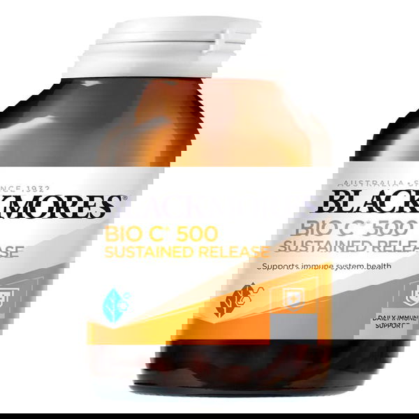 Blackmores Bio C 500 Sustained Release Daily Immune Support Tablets 200 Tablets 
