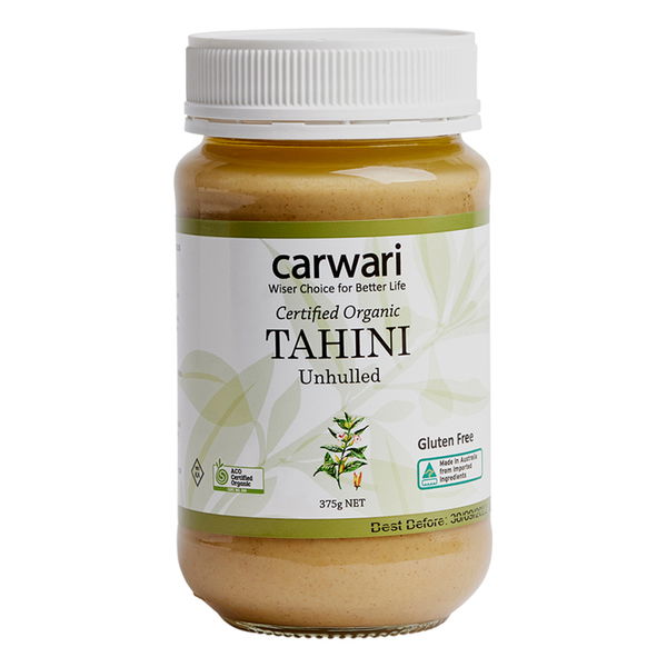 Carwari Organic Unhulled Tahini 375 gm 
