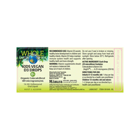 Whole Earth & Sea Kids Vegan D3 Drops Oral Liquid Unflavoured 14 ml 