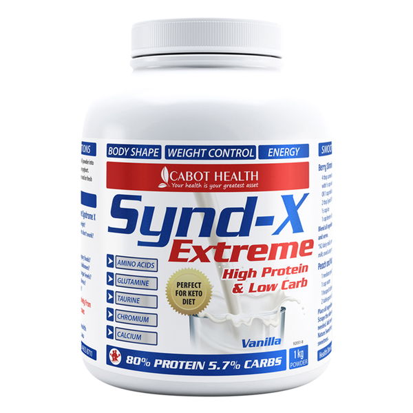 Cabot Health Synd-X Extreme High Protein & Low Carb Powder Vanilla 1 kg 