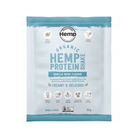Hemp Foods Australia Creamy & Delicious Hemp Protein Shake Vanilla 35 gm x 7 Pack 