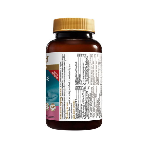 Herbs Of Gold Pregnancy Plus 1-2-3 Tablets 60 Tablets 