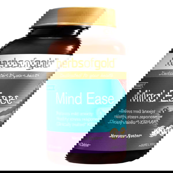 Herbs Of Gold Mind Ease Nervous System Tablets 60 Tablets 