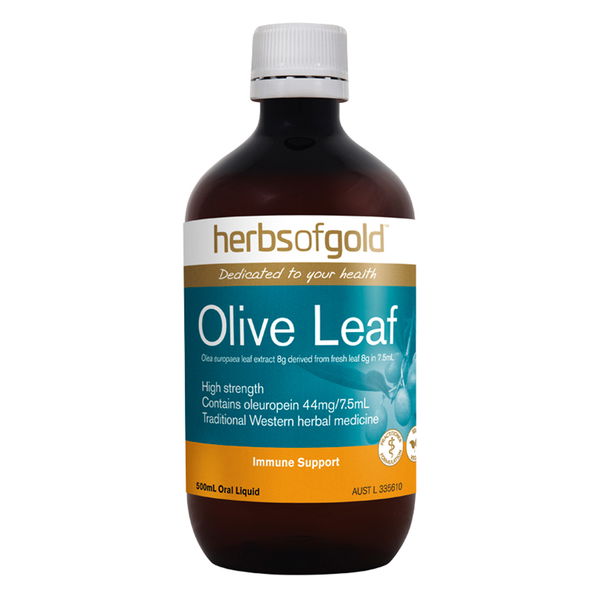 Herbs Of Gold Olive Leaf Immune Support Oral Liquid 500 ml 