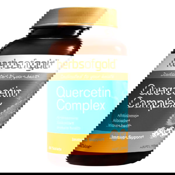 Herbs Of Gold Quercetin Complex Immune Support Tablets 60 Tablets 