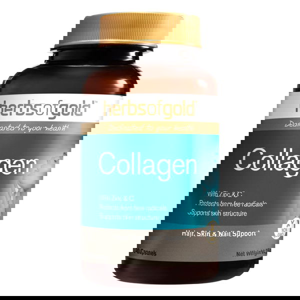 Herbs Of Gold Collagen Hair, Skin & Nail Support Capsules 30 Capsules 