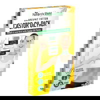 Nature's Shield Organic Cotton Castor Oil Pack Waist Wrap + Neck Wrap 1 Pack 