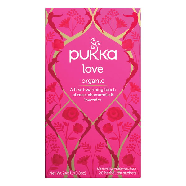 Pukka Organic Herbal Tea Love 20 Tea Bags 