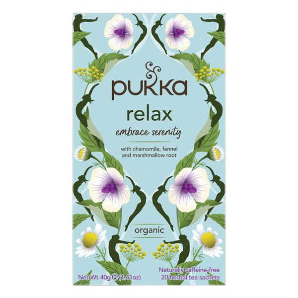 Pukka Organic Herbal Tea Relax 20 Tea Bags 