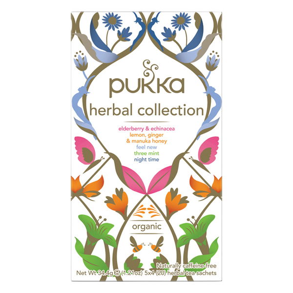 Pukka Organic Herbal Tea 5 Flavours 20 Tea Bags 