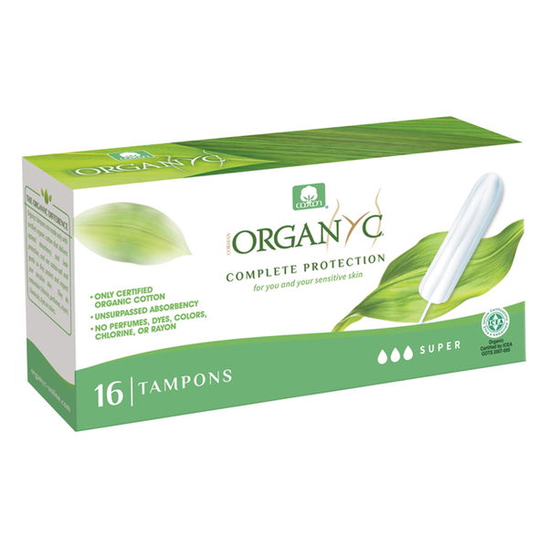 Organyc Complete Protection Tampons Super 16 Pack 