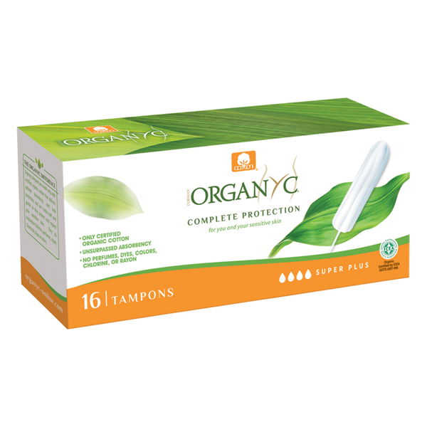 Organyc Complete Protection Tampons Super Plus 16 Pack 