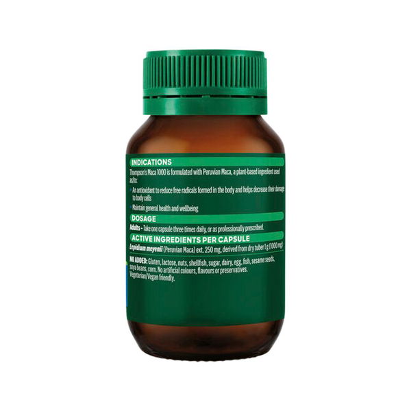 Thompson's MACA 1000 General Wellbeing Capsules 60 Capsules 