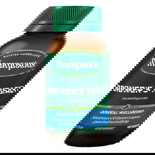 Thompson's Brewer's Yeast General Wellbeing Tablets 100 Tablets 