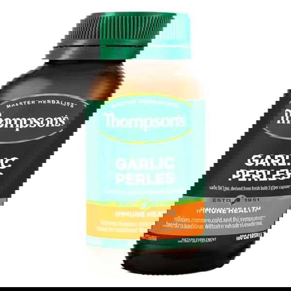 Thompson's Garlic Perles Immune Health Capsules 180 Capsules 