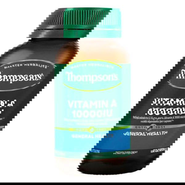 Thompson's Vitamin A General Health Capsules 10000 iu 150 Capsules 