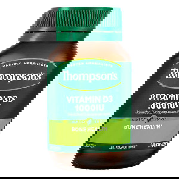 Thompson's Vitamin D3 Bone Health Capsules 1000 iu 240 Capsules 