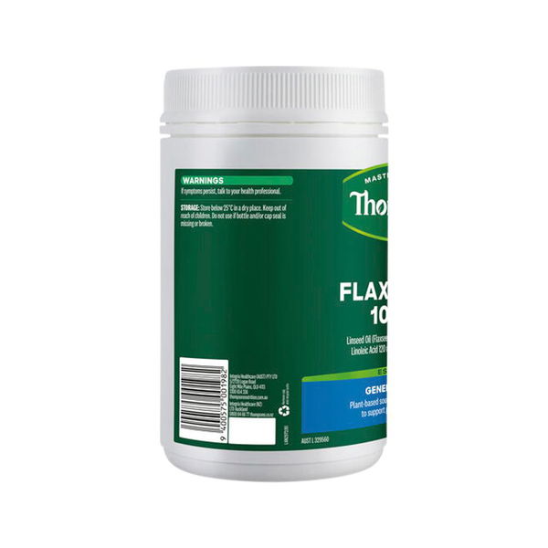 Thompson's Flaxseed Oil General Wellbeing Capsules 1000 mg 400 Capsules 