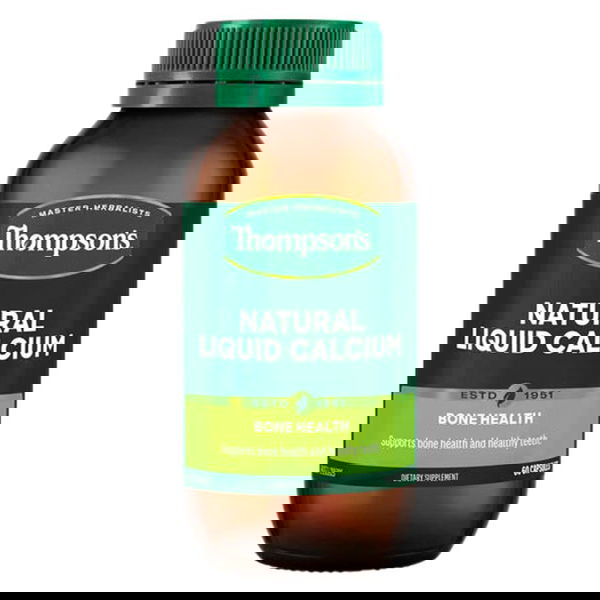 Thompson's Natural Liquid Calcium Bone Health Capsules 60 Capsules 