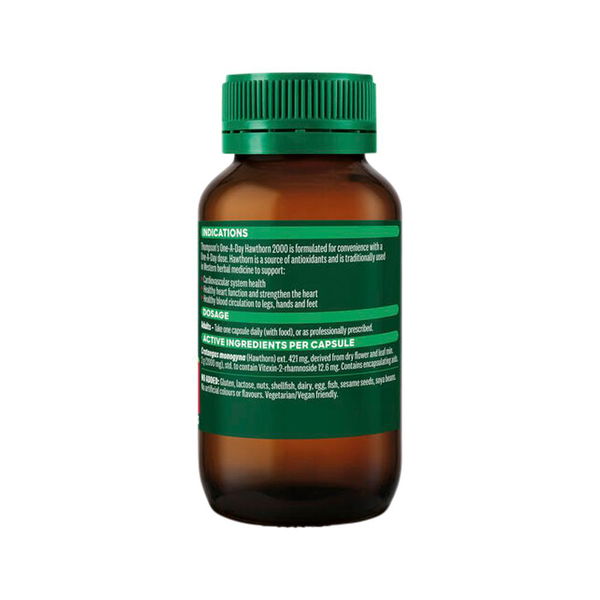 Thompson's One-A-Day Hawthorn 2000 Cardiovascular System Support Capsules 60 Capsules 