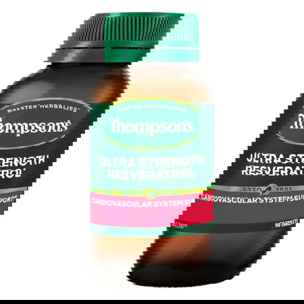 Thompson's Ultra Strength Resveratrol Cardiovascular System Support Tablets 60 Tablets 