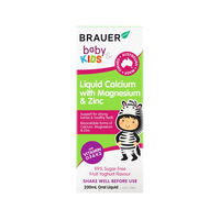 Brauer Baby & Kids Calcium with Magnesium & Zinc Oral Liquid 200 ml 