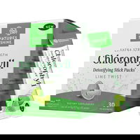 Nature's Sunshine Extra Strength Chlorophyll Detoxifying Powder Lime Twist 2.25 gm x 30 Pack 
