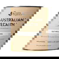 Nutra Organics Australian Gelatin Gut Wellbeing Powder Unflavoured 300 gm 